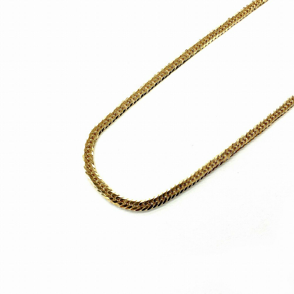 o【中古】喜平 6面ダブルネックレス K18 18金 きへい 6メンダブル 6面ネックレス 重量約20.3g 約60cm メンズ レディース アクセサリー ジ...