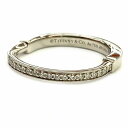 O 【Tiffany&Co.】ロックリング K18WG 750 ダイヤ...(4)