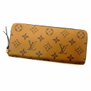 O 【LOUIS VUITTON】ポルトフォイユ・クレマンス 　M82336　ラウンドファスナー長財布　モノグラムリバース　定番　　女性　　レディース　長財布　ブラウン【ルイヴィトン】【質屋かんてい局小山店】31015589318-63o-h