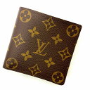 o【LOUIS VUITTON】【ルイ ヴィトン】 ポルトフォイユ マルコ M61675 モノグラム ブラウン 茶 二つ折り財布 コンパクト 男性 メンズ レディース 女性 中古【質屋かんてい局小山店】31018979318-5o-h