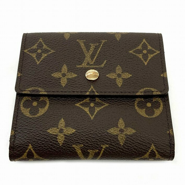 O 【LOUIS VUITTON】ポルトフォイユ・エリーズ　M61652　二つ折り財布　モノグラム　ブラウン　定番　男性　メンズ　【ルイヴィトン】【質屋かんてい局小山店】31016719318-8o-y