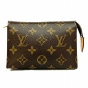 o LOUIS VUITTON ルイヴィトン M47546 ポッシュトワレット15 コスメポーチ モノグラム ブラウン 小さい 可愛い 【中古】【質屋かんてい...