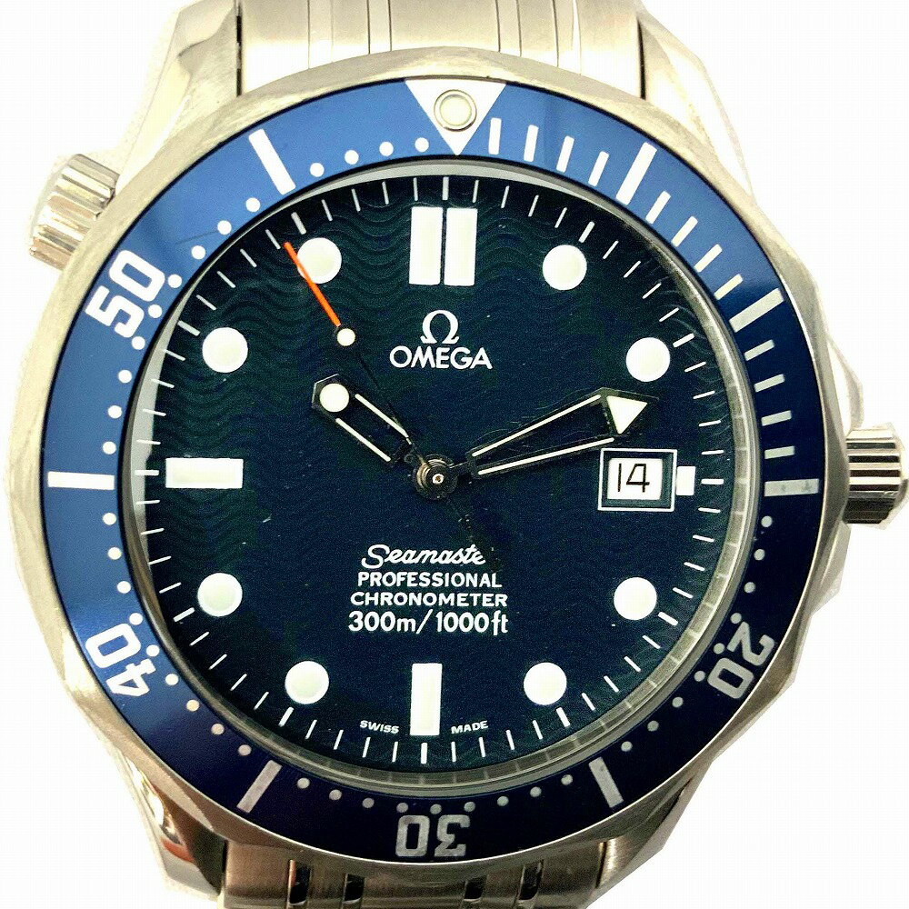 o 【OMEGA】【オメガ】 シーマスター300 プロフェッショナル 2531.80 ネイビー文字盤 ステンレススチール 300m防水 36mm ダイバーズウォッチ 自動巻き 【質屋かんてい局小山店】31000059310-86o-y