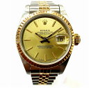 デイトジャスト o【ROLEX】 69173　デイトジャスト　95番　1986年　ステンレススチール　イエローゴールド　 自動巻き レディース 腕時計 　【 ロレックス】【かんてい局小山店】31002109310-14o-s