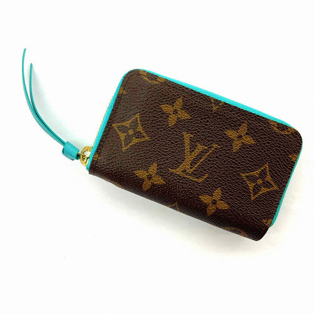 o 【LOUIS VUITTON】M60910 　ミュルティカルト　モノグラム　デュルコワーズ　ターコイズブルー　カードケース　名刺入れ　カード入れ　　クレジットカードケース　ブラウン　男性　メンズ　女性　レディース　ユニセックス【質屋かんてい局小山店】31024639318-17o-h