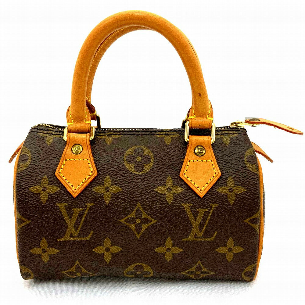 o 【LOUIS VUITTON】ミニスピーディ M41534 モノグラム ブラウン ハンドバッグ レディース 女性 茶色 お洒落 小さめバッグ【ルイヴィトン】【質屋かんてい局小山店】31003149318-113o-y