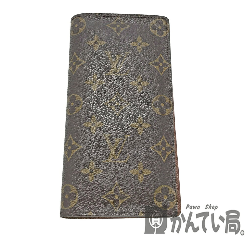U【中古】LOUIS VUITTON【ルイ・ヴィトン】ポルトフォイユ・ブラザ M66540 二つ折り長財布 モノグラム ブラウン メンズウォレット 箱付 布袋付 人気 定番 美品【かんてい局宇都宮店】31018979315-218u-f