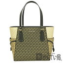 U【中古】MICHAEL KORS【マイケルコース】トートバッグ 30F2GV6T4V PVC ブラック ゴールド 上品 便利 普段使い 美品 人気【かんて...