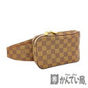 U【中古】LOUIS VUITTON【ルイ・ヴィトン】ジェロニモス N51994 ダミエ エベヌ ブラウン クロスボディバッグ 男女兼用 オシャレ 人気 美...