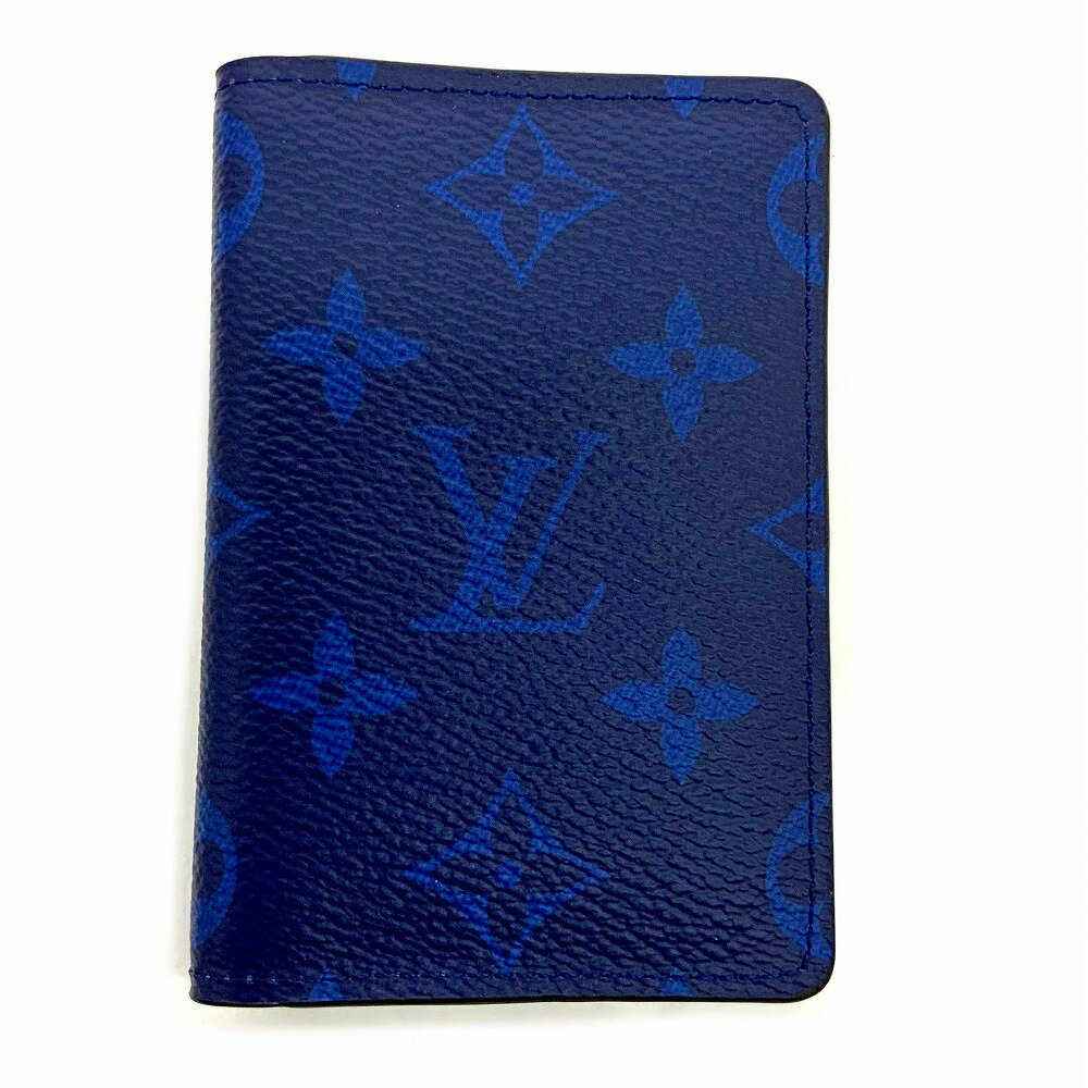 o 【LOUIS VUITTON】M30301 オーガナイザードゥポッシュ タイガラマ コバルト モノグラムエクリプス 青 ブルー カードケース 名刺入れ カード入れ クレジットカードケース 男性 メンズ ユニセックス【質屋かんてい局小山店】T25-533o-y