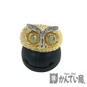U【中古】【K18】 フクロウモチーフリング 約8号 K18 ゴールド 金 指輪 6.1g【かんてい局宇都宮店】31031789315-97u-m