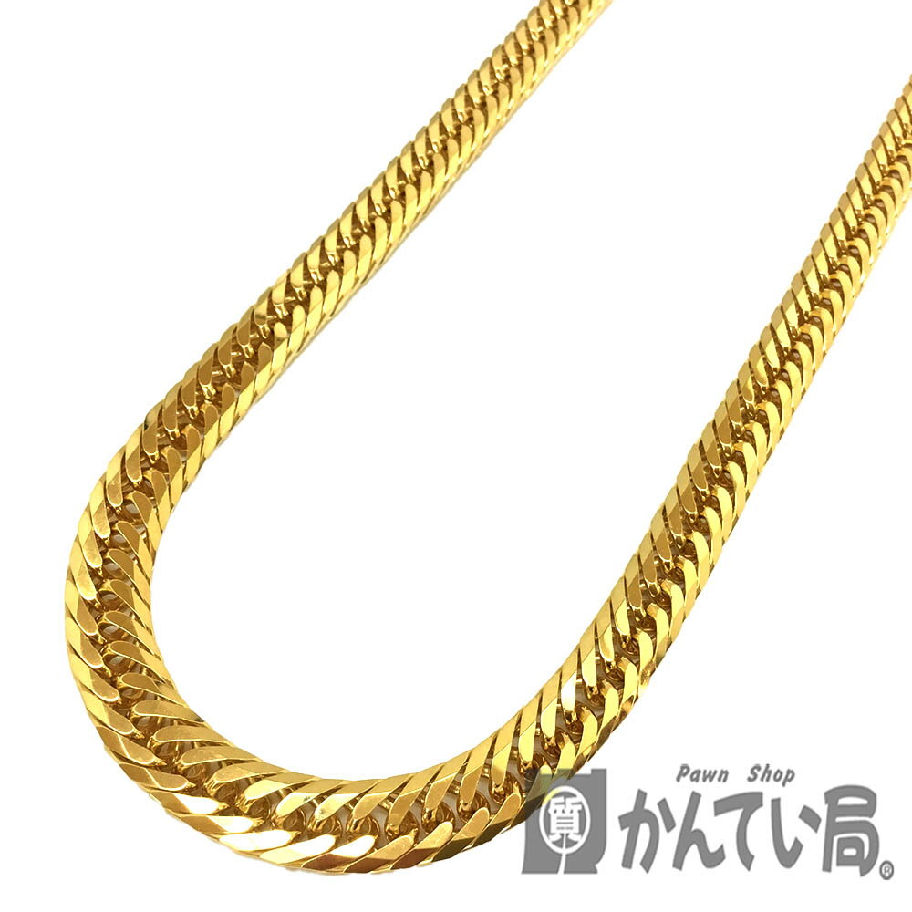 T【K18】喜平 8面トリプルネックレス 8メンT K18 金 ゴールド ネックレス 資産 ジュエリー アクセサリー 総重量約100.6g 約50cm 幅約8....
