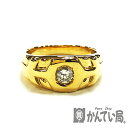 U【中古】【K18】 ダイヤリング 約19.5号 ダイヤモンド D0.378ct K18 ゴールド 金 指輪 約12.1g 現状販売【大特価価格】【かんてい局宇...