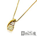 U【中古】【K18 】ダイヤネックレス 約45cm ダイヤ D1.036ct D0.21ct 約4.8g ゴールド 金 ネックレス 鑑定書【大特価価格】【かんて...