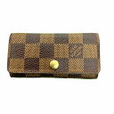 O 【LOUIS VUITTON】ミュルティクレ4 N62631 キーケース モノグラム 定番 男性 女性 メンズ レディース ブラウン 定番 キーケース【ルイヴィトン】【質屋かんてい局小山店】T25-776o-m