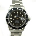 N【中古】 【ROLEX】ロレックス サブマリーナーデイト 16610 A番 1998年頃製造 コマ11(-1コマ)ブラックベゼル 黒文字盤 300m防水 ダイバー 自動巻 腕回り約19cm メンズ ブランド時計 外箱/箱/ギャラ付属 送料込 質屋かんてい局那須塩原店 3100004-100n