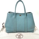 N 【HERMES】エルメス　ガーデンパーティTPM　シェル　推定カントリー　□P刻印　2012年　布袋付属　ハンドバッグ　レディース　人気　オシャレ　おススメ　質屋かんてい局那須塩原店★ 3100316-40n