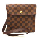 N【中古】【LOUIS VUITTON】ルイ ヴィトン ピムリコ N45272 MI0051 ダミエ エベヌ ブラウン系 メンズ レディース ショルダーバッグ ...