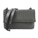 N【中古】【BOTTEGA VENETA】ボッテガベネタ　スモールオリンピアバッグ　 イントレチャートレザー　グレー系　レディース　ショルダーバッグ　2WAY　普段使い　ブランドバッグ高価買取中です　送料無料　特別価格　那須塩原店★3100443-4n