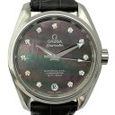 K【OH】OMEGA 中古 シーマスター アクアテラ 231.13.39.21.57.001 文字盤シェル×グレー ダイヤ文字盤 約38.5mm 腕時計 自動巻き 送料無料 特別価格 ステンレス レディース ボーイス 人気 定番 オメガ 中古 質屋かんてい局 鹿沼店 P2501020k