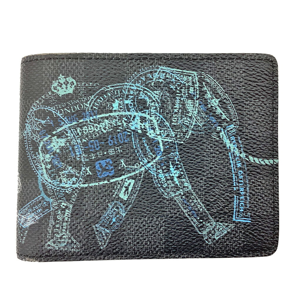 ルイヴィトン 二つ折り財布（男性向け） K　LOUIS VUITTON　ポルトフォイユ・スレンダー　N64603　RFID　ICチップ　箱　布袋　コンパクト　二つ折り財布　お買い得　特別価格　お手頃価格　レディース　メンズ　ルイヴィトン　質屋かんてい局　鹿沼店　31015580318-72k-n