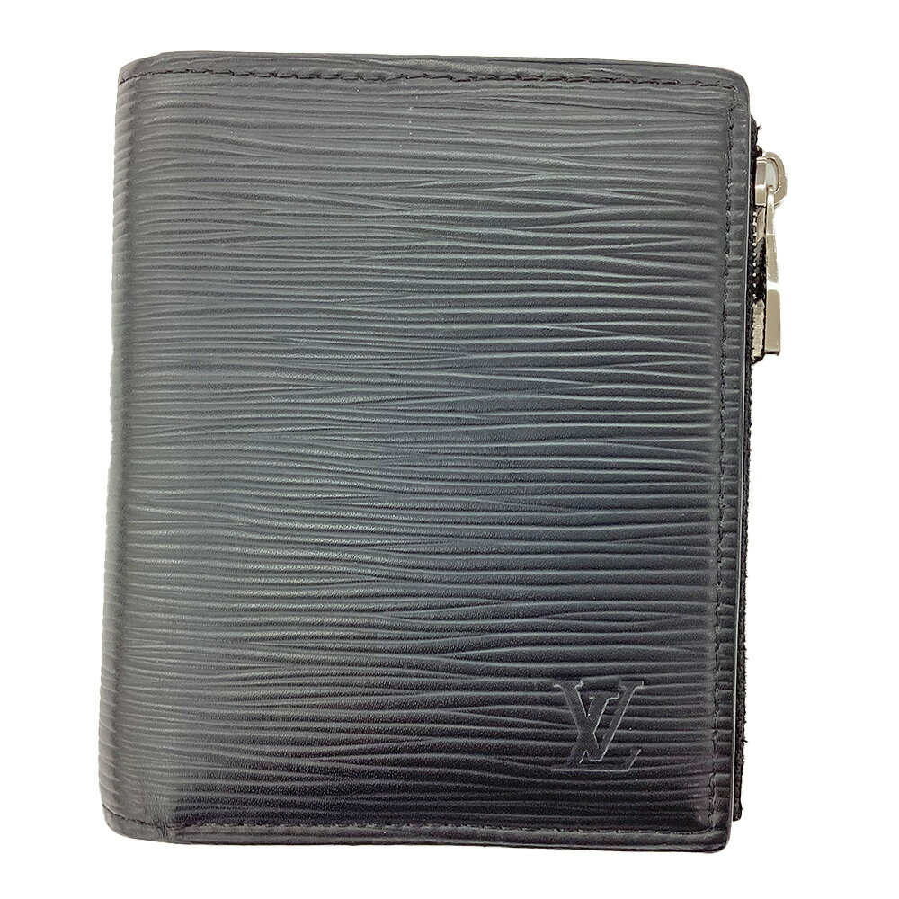 ルイヴィトン 二つ折り財布（メンズ） K　LOUIS VUITTON　ポルトフォイユ・スマート　M64007　AR2168　エピ　ノワール　ブラック　送料込　付属品有り　特別価格　普段使い　シンプル　二つ折り財布　ユニセックス　男性　女性　メンズ　レディース　ルイ ヴィトン　質屋かんてい局　鹿沼店　31018979310-235k