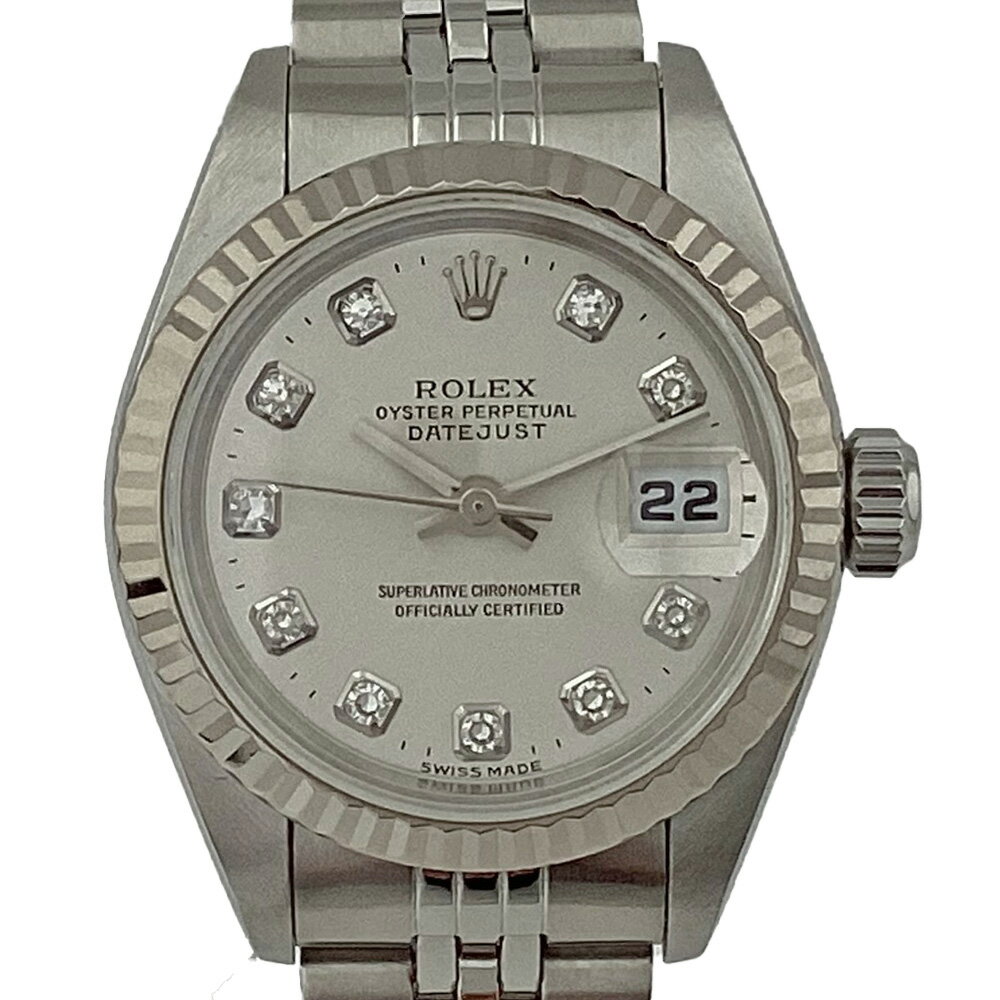 K　ROLEX　デイトジャスト　79174G　A番　1998年頃製造　文字盤　シルバー　ダイヤ　 自動巻　腕時計　レディース　女性　ゴージャス　王道　オーバーホール　仕上　人気　アナログ　特別　価格　ロレックス　質屋かんてい局　鹿沼店31002109310-24k