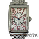 K　FRANCK MULLER　ロングアイランド　802QZ　文字盤シルバー　ステンレス　インデックス　ピンク　クオーツ　電池　腕時計　レディース　女性　男性　現状販売　箱付　送料無料　特別価格　フランクミュラー　ブランド時計　中古　質屋かんてい局　鹿沼店　31002619310-1k