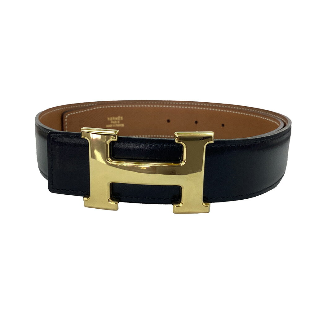 K HERMES Hベルト 75cm 〇X刻印 1994年頃 レザー ブラック レディース メンズ 男性 レディース 女性 エルメス 中古 質屋かんてい 鹿沼店 31041569310-2K