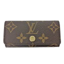 K LOUIS VUITTON ルイ ヴィトン 4連キーケース M81938 RFID 送料込 ミュルティクレ4 モノグラム ブラウン ジョ―ス 茶 メンズ お買い得 特別価格 男性 レディース お洒落 女性 ルイヴィトン 中古 質屋かんてい局 鹿沼店 31023509310-63k