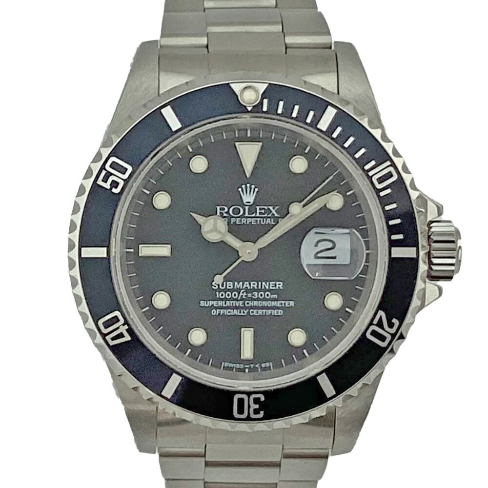 サブマリーナ 腕時計 ロレックス（メンズ） K　ROLEX　サブマリーナデイト　16610　U番　1997年頃　ケース40mm　文字盤　トリチウム　ブラック　オーバーホール　仕上　付属品有り　送料込　特別価格　ロレックス　質屋かんてい局　鹿沼店　31000049316-94k