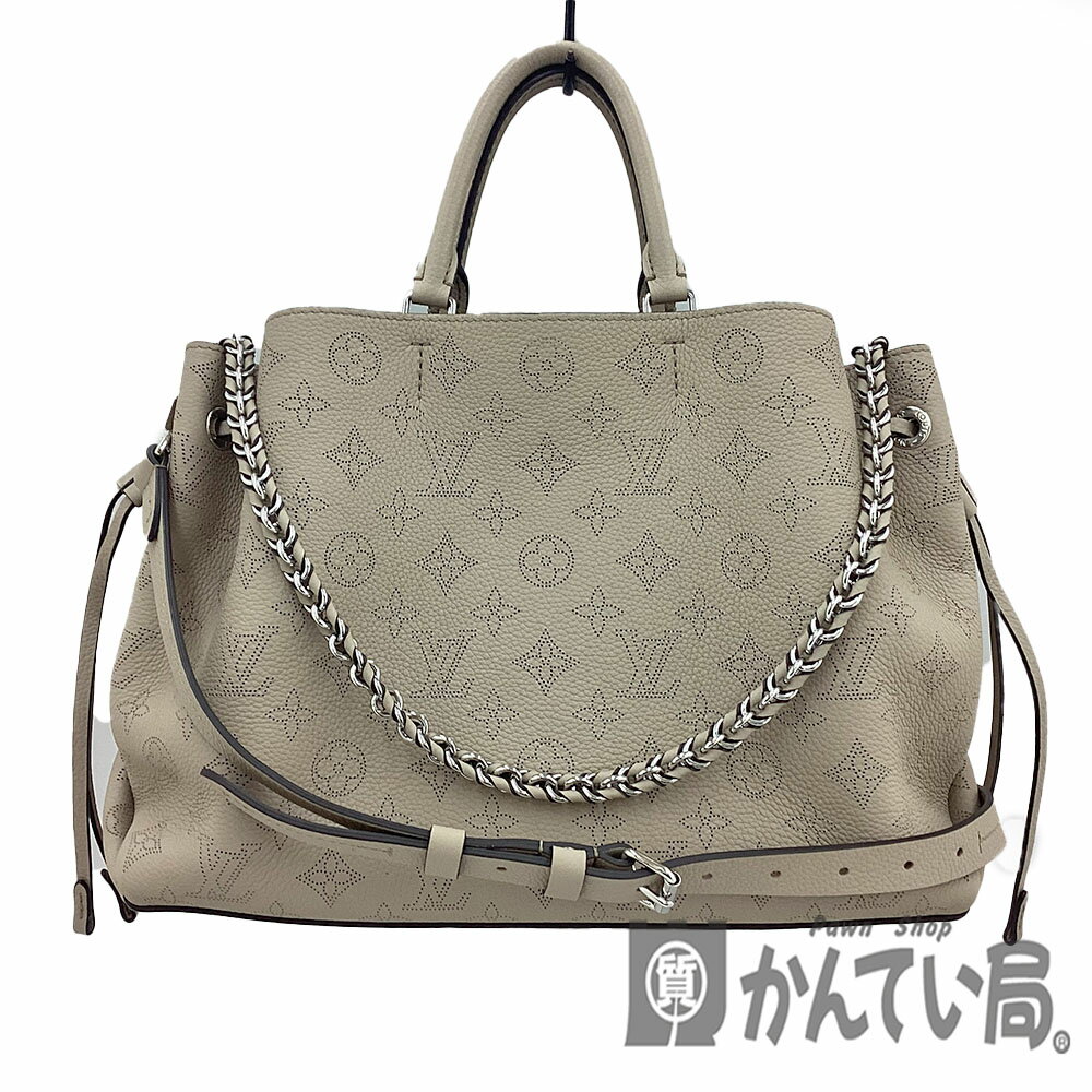 K　LOUIS VUITTON　ベラ・トート　M59201　マヒナ　ガレ　レザー　ショルダーストラップ　チェーン　ベージュ　マザーバッグ　トートバッグ　ショルダーバッグ　肩掛けバッグ　ハンドバッグ　女性　普段使い　ルイヴィトン　中古　質屋かんてい局　鹿沼店　31008799310-40k