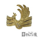 K ファッションリング K18 約13.5号 約3.6g 0.04ct 750 金 鳥モチーフ 指輪 リング レディース 女性 メンズ 男性 ゴージャス ラグジュアリー リアル 豪華 華やか 本体のみ 送料込 お買い得 特別価格 中古 質屋かんてい局鹿沼店 31031599310-564k