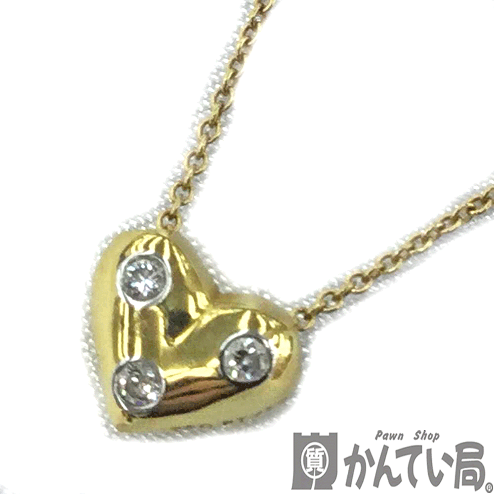 K　TIFFANY&Co.　ドッツハートネックレス　外箱　箱　750　K18YG　金　ゴールド　40cm　レディース　女性　シンプル　人気　お買い得　送料込　特別価格　普段使い　貴重品　ハート　ティファニー　中古　質屋かんてい局　鹿沼店　31034099310-52kのサムネイル
