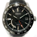 o セイコー　SEIKO　セイコー SEIKO ブライツアナンタ　 BRIGHTZ Ananta　SAEA005 [スプリングドライブ GMT]　ブラック文字盤　黒文字盤　メンズ　SS　自動巻　オートマ　裏スケ【中古】《かんてい局小山店》21-5085o-m