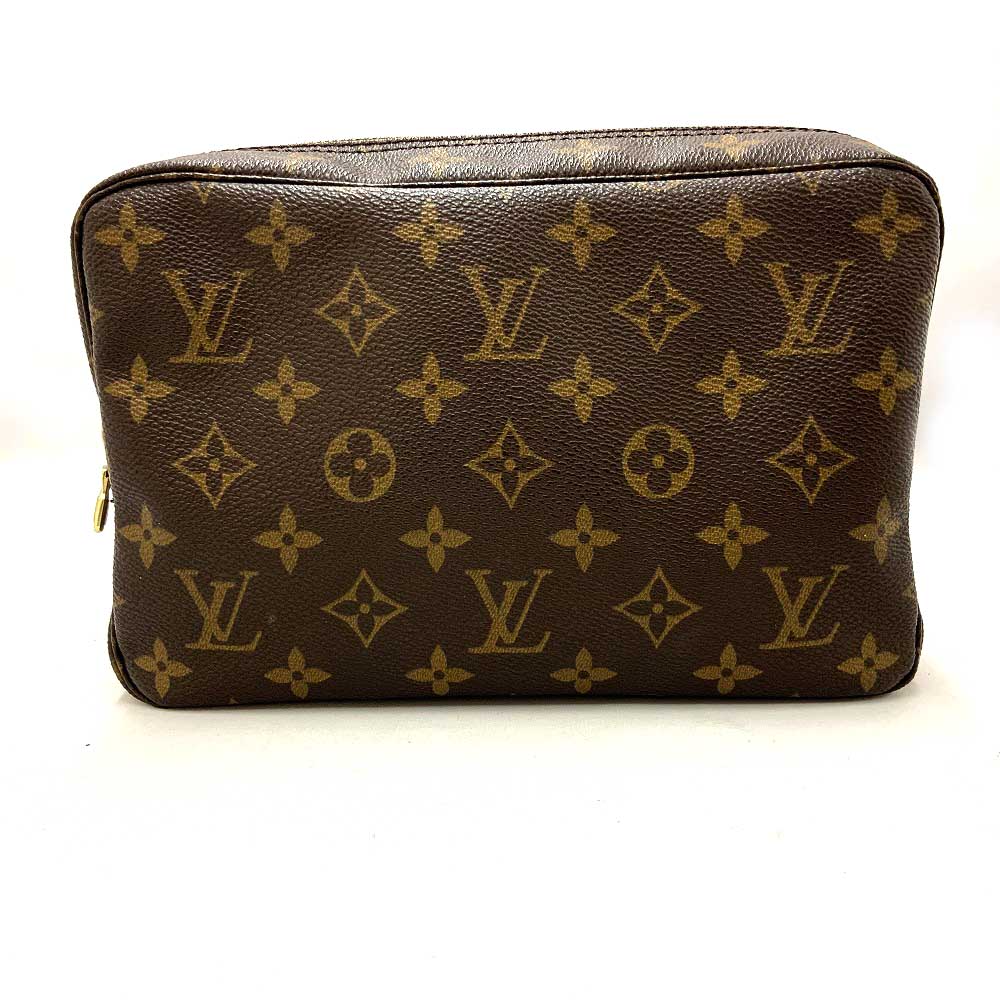 o 【LOUIS VUITTON】【ルイ ヴィトン】トゥルース・トワレット23　M47524　 ポーチ 　コスメポーチ　モノグラム　ブラウン　レディース　中古【質屋かんてい局小山店】22-200ok