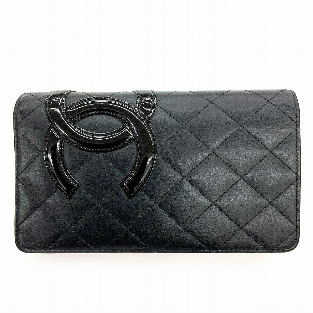 シャネル 財布 レディース（売れ筋ランキング） o【CHANEL】二つ折り長財布　カンボンライン　A26717　ラムスキン　ブラック　ピンク　長財布　黒　ココマーク　女性　レディース　【シャネル】【質屋かんてい局小山店】　3101898-1o-o