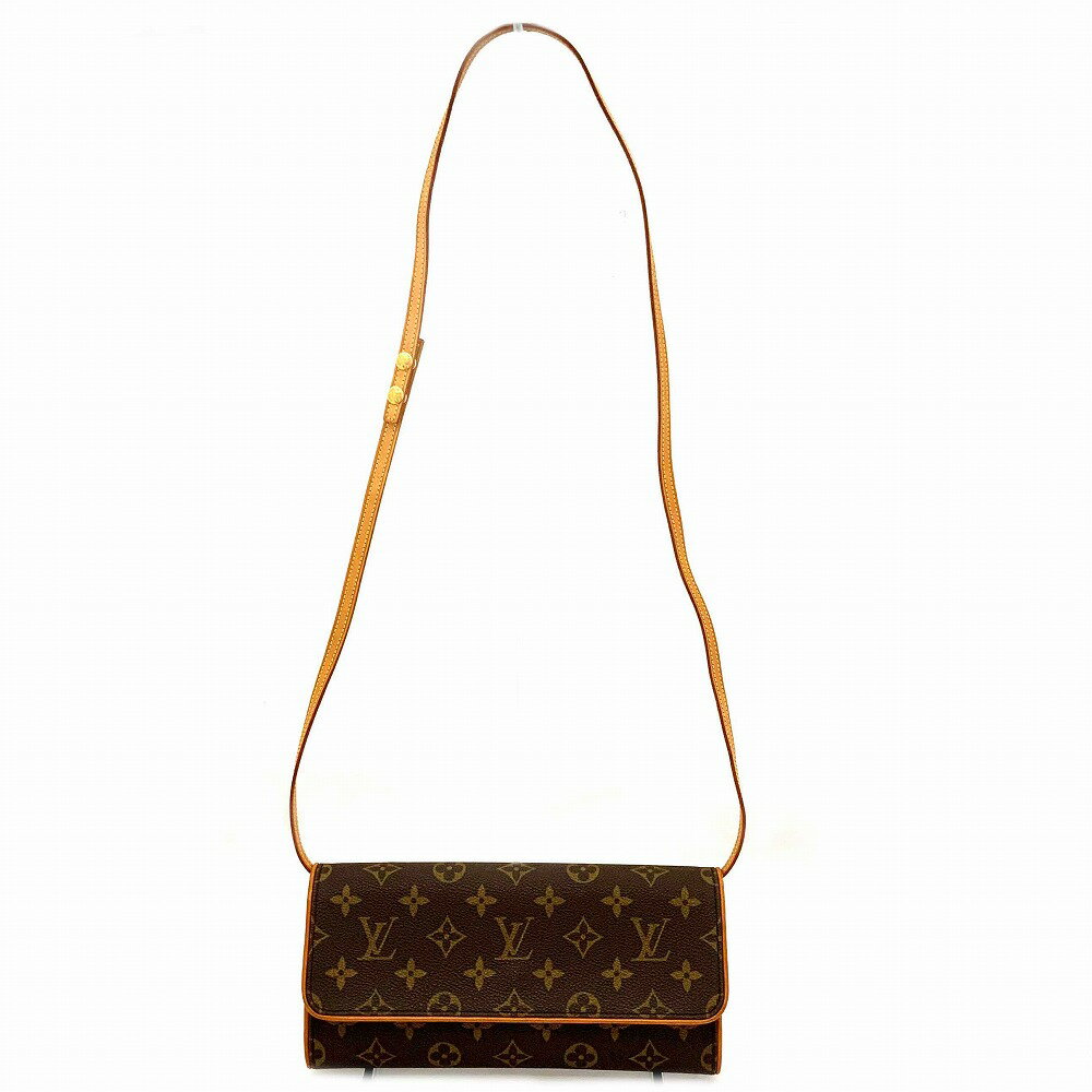 ショルダーバッグ o 【LOUIS VUITTON】 ポシェットツインGM　M51852　ショルダーバック　モノグラム　ブラウン　レディース　女性　茶色　お洒落【ルイヴィトン】【質屋かんてい局小山店】31004279318-20o-y