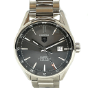 N【TAG-HEUER】 タグホイヤー カレラ キャリバー7ツインタイム 自動巻き WAR2012BA ステンレス シルバカラーベゼル×ベルト/グレー文字盤 外箱/箱/ギャラ ビジネス  腕時計  メンズ ブランドウオッチ 質屋かんてい局那須塩原店 3100008-58n その1