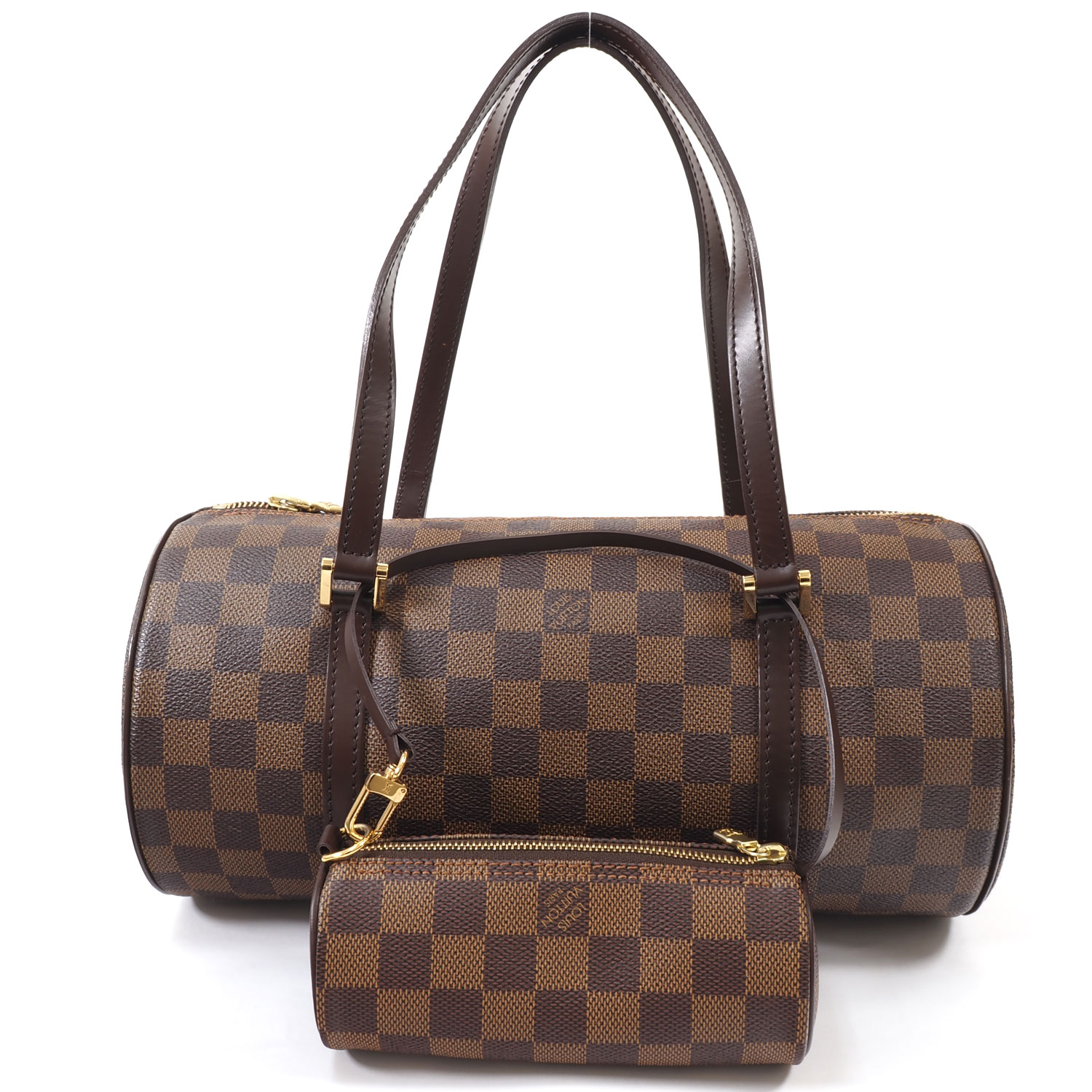 ルイヴィトン バッグ ダミエ（レディース） N【LOUIS VUITTON】ルイヴィトン　パピヨン30　N51303　SF0056　ダミエ　エベヌ　ハンドバッグ　ブラウン　レディース　普段使い　オシャレ　可愛い　市松　人気　布袋/ポーチ有　送料無料　特別価格　那須塩原店★3100314-125n