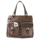 N【LOUIS VUITTON】ルイ ヴィトン　ユゼス　N51128　MB0025　ダミエ　エベヌ　ブラウン系　メンズ　レディース　ハンドバッグ　通勤　通学　A4収納可　大容量　オススメ　鞄　布袋有　送料込　特別価格 那須塩原店 ★21-1057n