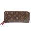 N 【LOUIS VUITTON】ルイヴィトン　ポルトフォイユ・クレマンス　M60742　SP1195　モノグラム　フューシャ　レディース　定番　人気　普段使い　スリム　オシャレ　可愛い　布袋有　送料込　特別価格　質屋かんてい局那須塩原店★3101558-102n