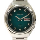 N【中古】【SEIKO】セイコー セイコー5アクタス 自動巻き 6106-8680 シルバーカラー×グリーン系文字盤 ステンレス メンズ 3か月保証 箱（社外） 送料無料 特別価格 那須塩原店★3100017-211n