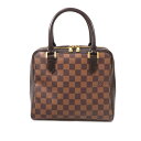 N【中古】【LOUISVUITTON】【ルイヴィトン】ブレラ N51150 VI0978 ダミエ エベヌ ブラウン系 トートバッグ ダブルファスナー レディース 正方形 スクエア 人気 ブランドバッグ かんてい局那須塩原店★3100314-185n