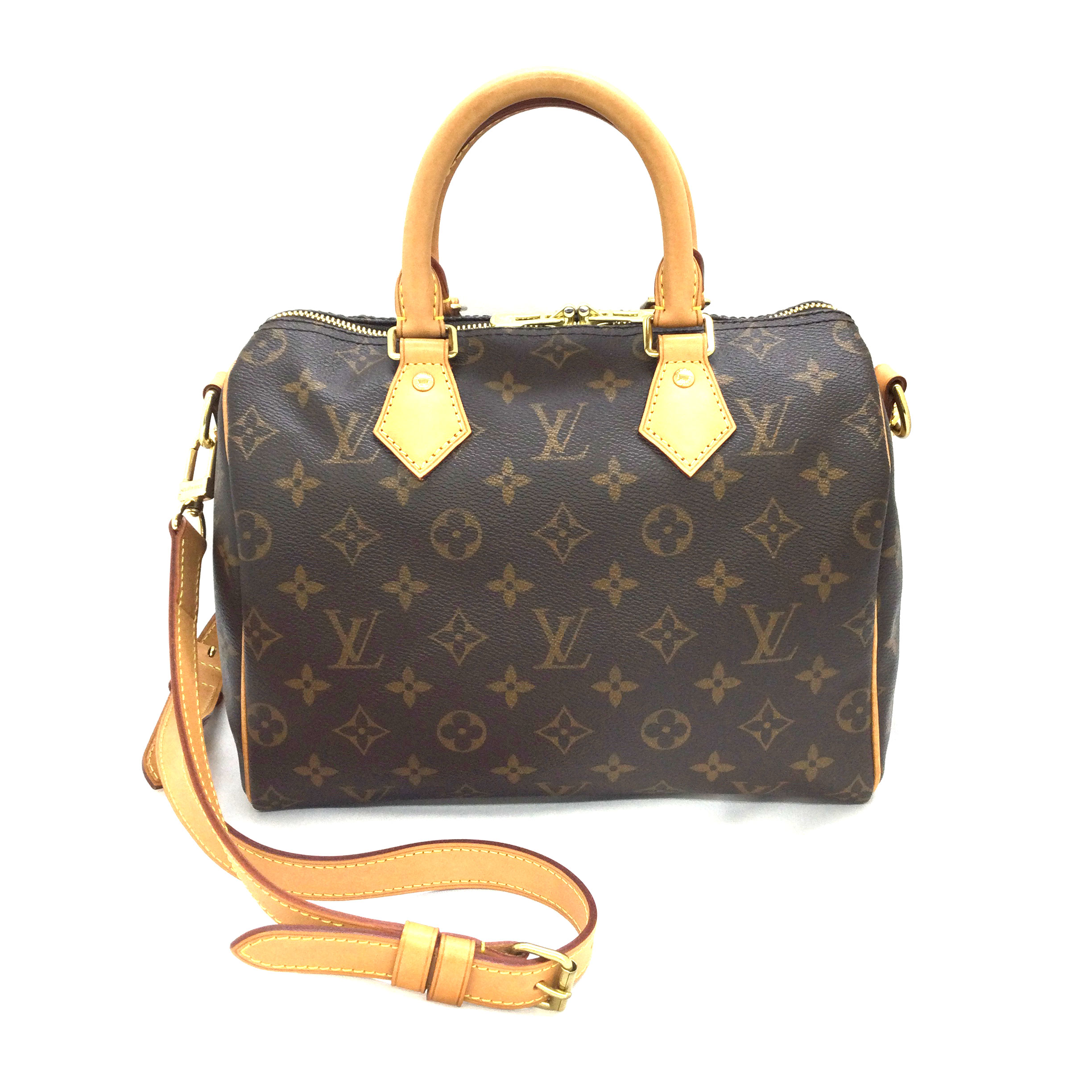 N【中古】【LOUIS VUITTON】ルイ ヴィトン　スピーディ25バンドリエール　M41113　TH0967　モノグラム　ブラウン系　ボストンバッグ　ハンドバッグ　レディース　ブランドバッグ　旅行　普段使い　質屋かんてい局那須塩原店★3100314-212n