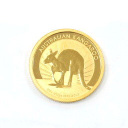 N【中古】【K24】カンガルー金貨　1/10oz　総重量約3.1g　直径約1.6cm　純金　24金　イエローゴールド 　インテリア　エリザベス2世　資産価値　質屋かんてい局那須塩原店 3103365-66n