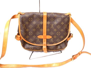 LOUIS VUITTON【ルイ・ヴィトン】　M42256　ソミュール30　ショルダーバッグ　モノグラムキャンバス 茶色系　USED-6 鞄【中古】　a18-4817　質屋　かんてい局茜部店