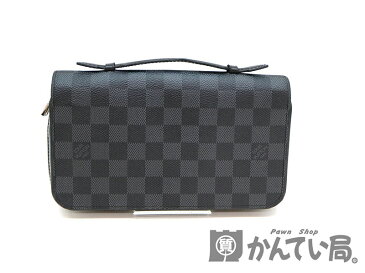 LOUIS VUITTON 【ルイ・ヴィトン】　N41503　ジッピ—XL　ダミエキャンバス　グラフィット　ブラック系　メンズ　財布　USED-4【中古】　a18-6057　質屋　かんてい局茜部店