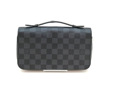 LOUIS VUITTON 【ルイ・ヴィトン】　N41503　ジッピ—XL　ダミエキャンバス　グラフィット　ブラック系　メンズ　財布　USED-4【中古】　a18-6057　質屋　かんてい局茜部店