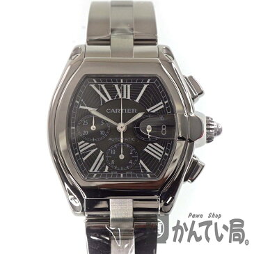 CARTIER【カルティエ】　W62020X6　ロードスターLMクロノ　クロノグラフ　黒文字盤　ブラック　腕時計　メンズ　【中古】　USED-9　質屋　かんてい局春日井店　k19-7771